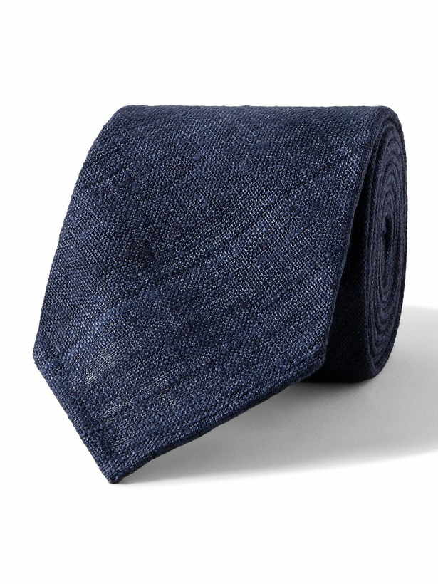 Photo: Kingsman - Drake's 8cm Silk-Tussah Tie
