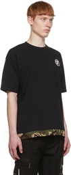 AAPE by A Bathing Ape Black Cotton T-Shirt