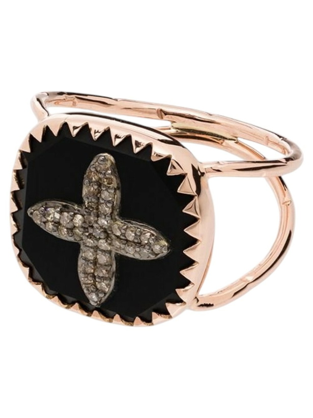 Photo: Pascale Monvoisin 9K Rose Gold Bowie No. 2 Diamond Ring