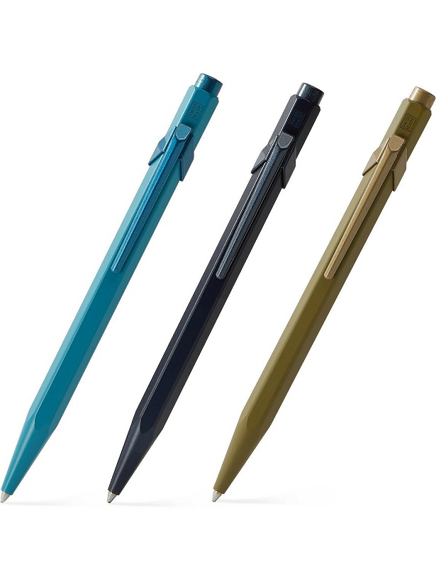 Photo: Caran D'Ache - 849 Claim Your Style Set of Three Aluminium Ballpoint Pens