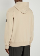 Sandbanks Badge Logo Hooded Cotton Sweatshirt Grey