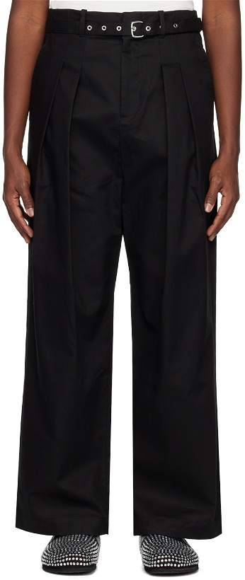 Photo: JW Anderson Black Pleated Trousers