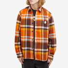 A Bathing Ape Men's Checked Overshirt in Orange