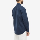 NN07 Men's Freddy Twill Patch Pocket Shirt in Navy Blue