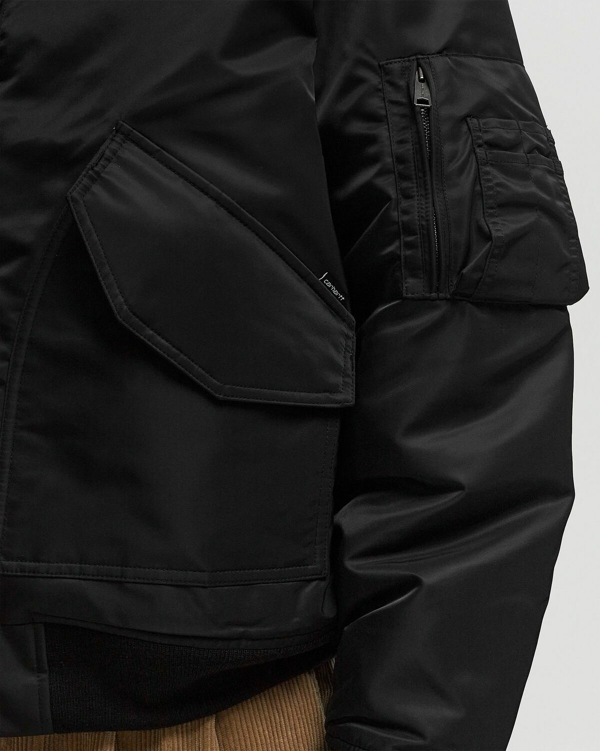 Carhartt WIP Olten Bomber Black Mens Bomber Jacket Carhartt WIP
