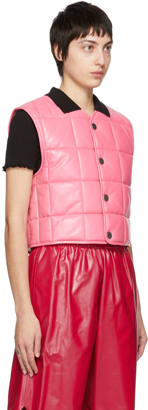 Bottega Veneta Pink Quilted Vest