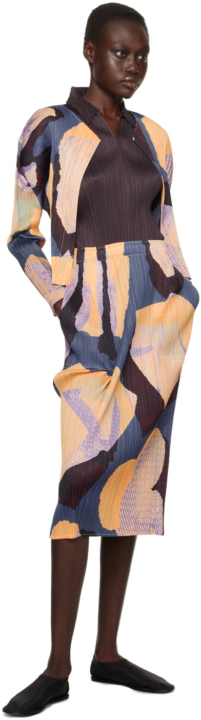 PLEATS PLEASE ISSEY MIYAKE Multicolor Meteorite Cardigan