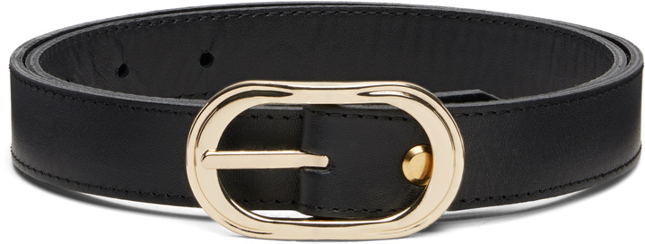 Photo: Ernest W. Baker Black Gold Buckle Belt