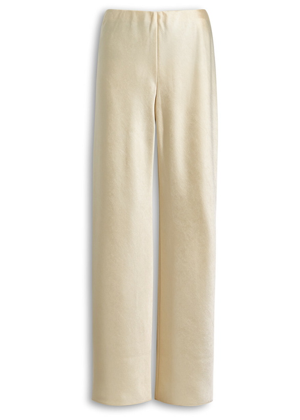 Photo: Vince Fluid Satin Bias Trousers Ivory