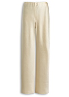 Vince Fluid Satin Bias Trousers Ivory