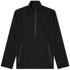 MKI Men's Shell Quarter Zip Jacket in Black