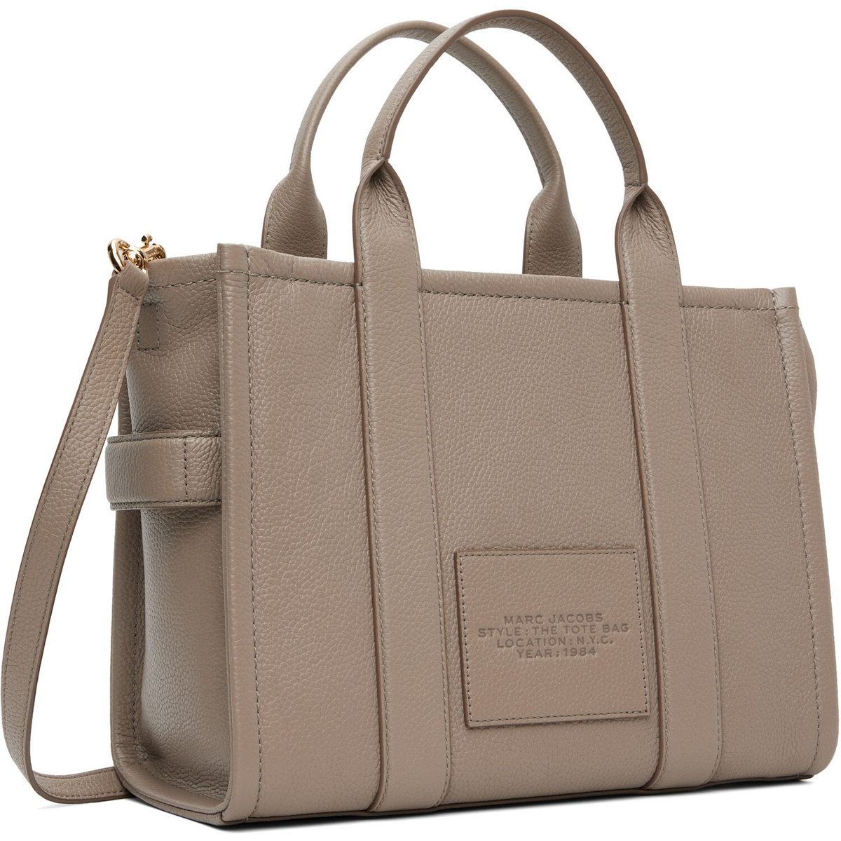 Marc Jacobs Gray 'The Leather Medium' Tote