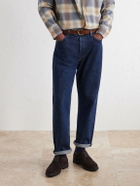 Mr P. - Suede Derby Shoes - Brown