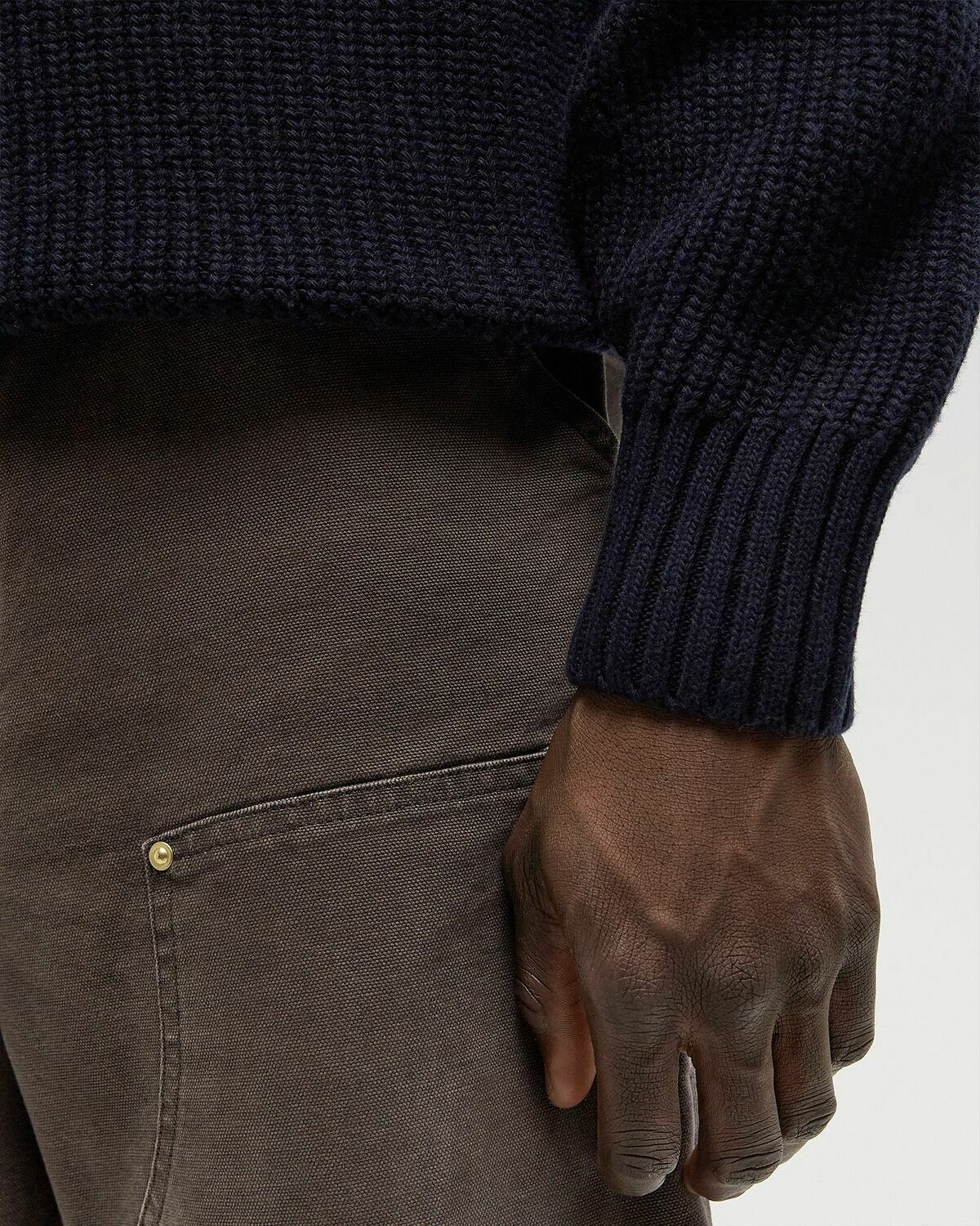 Lacoste KNIT SWEATER Blue Mens Pullover