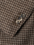 De Petrillo - Posillipo Houndstooth Wool-Tweed Blazer - Brown