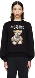 Moschino Black Intarsia Sweater