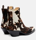 Gabriela Hearst Cassidy calf hair cowboy boots