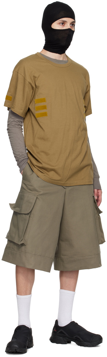 BRYAN JIMENÈZ Khaki Pocket Shorts