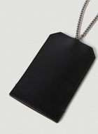 Curb Chain Cardholder in Black