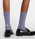 Miu Miu Logo cashmere and wool socks