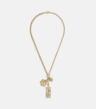 FoundRae Promise 18kt gold pendant necklace with diamonds
