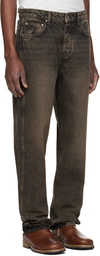 Represent Brown R2 Straight Leg Jeans