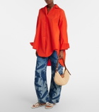 Loewe Paula's Ibiza Swing Medium raffia tote bag