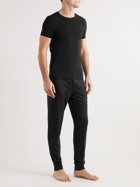 Ermenegildo Zegna - Logo-Embroidered Stretch-Lyocell Jersey T-Shirt - Black