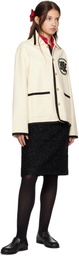 Bode Off-White Beaded Player Jacket