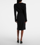 Mugler High-rise wrap skirt