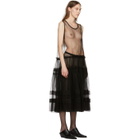 Chika Kisada Black Tulle Hoodie Dress