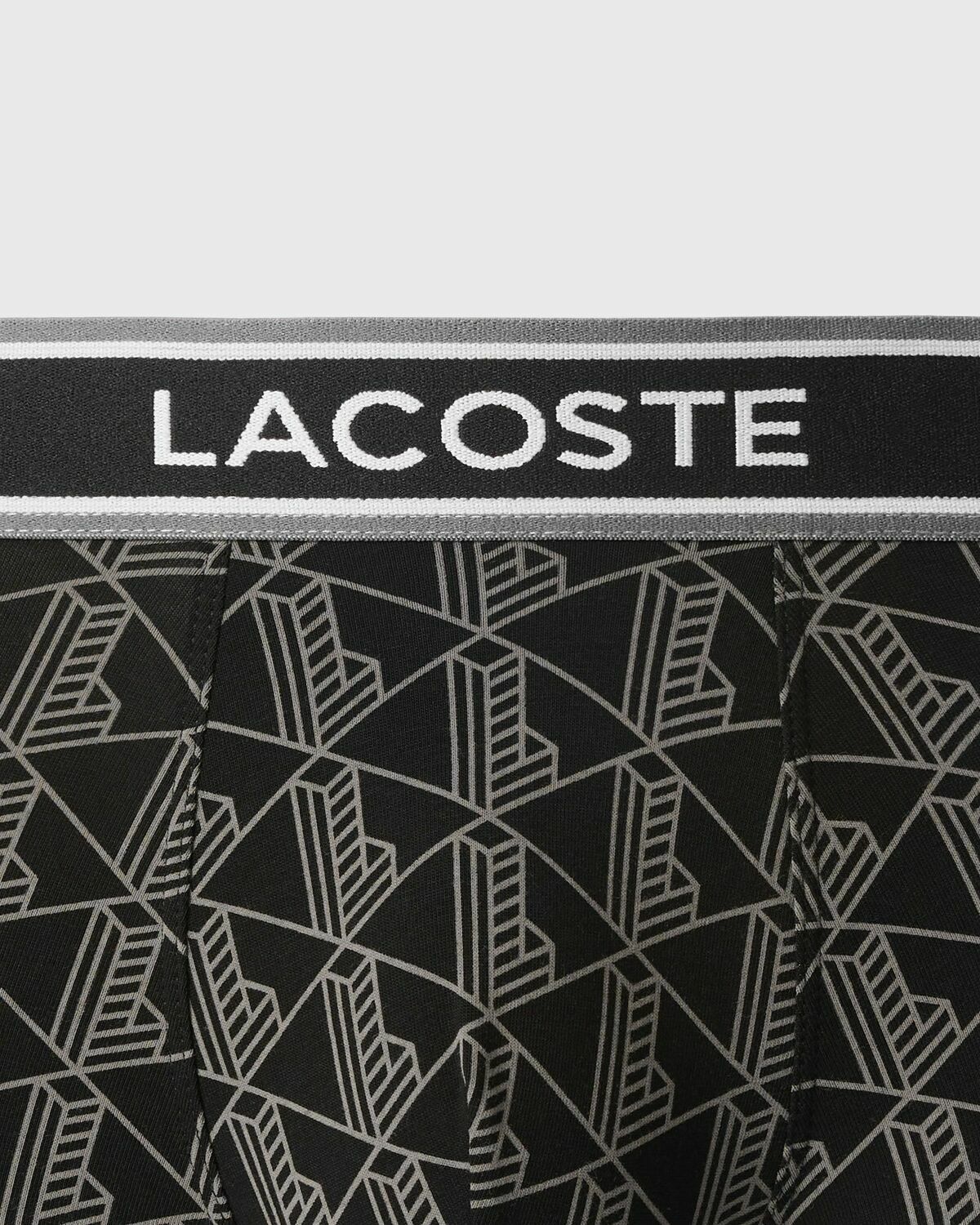 Lacoste COTTON STRETCH TRUNK 3PCK Black Mens Boxers & Brief