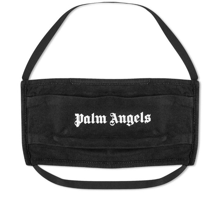 Photo: Palm Angels Cotton Logo Face Mask