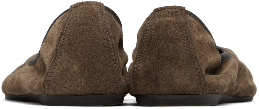 Filippa K Brown Rey Suede Ballerina Flats Filippa K