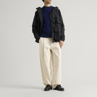 Barbour Men's Scottish Made Cable Crew in Deep Blue