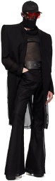 Rick Owens Black Fogtatlin Coat