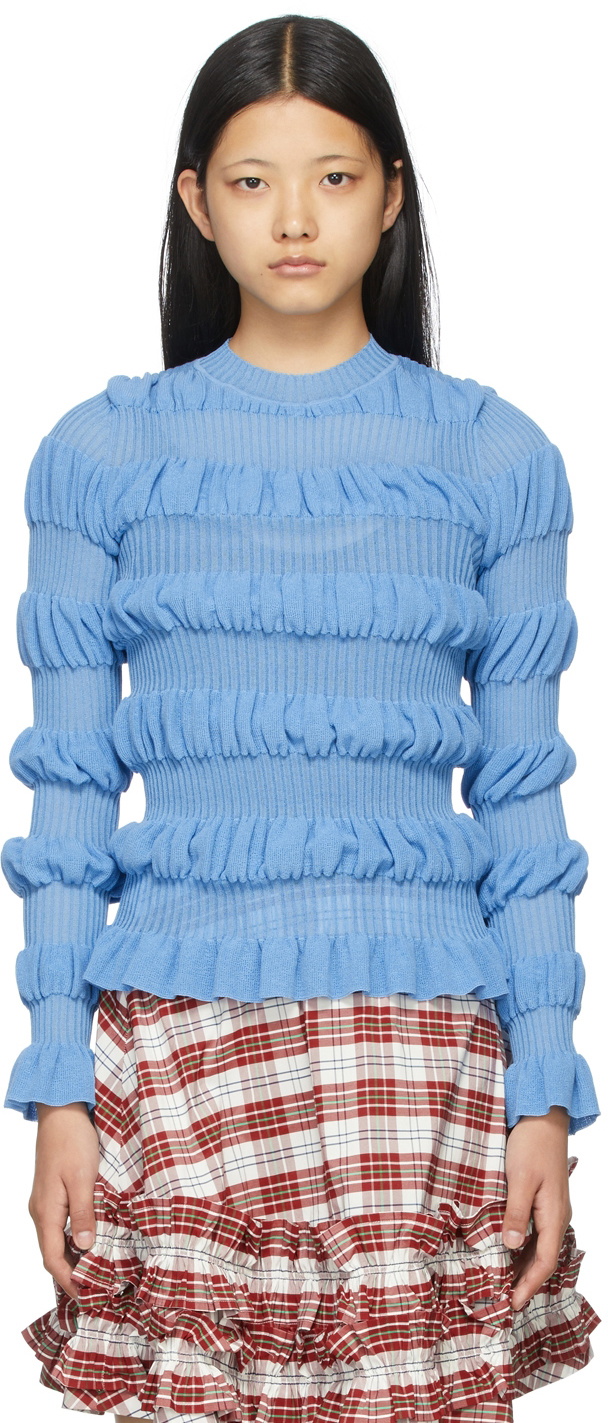 Molly Goddard Blue Gigi Sweater Molly Goddard