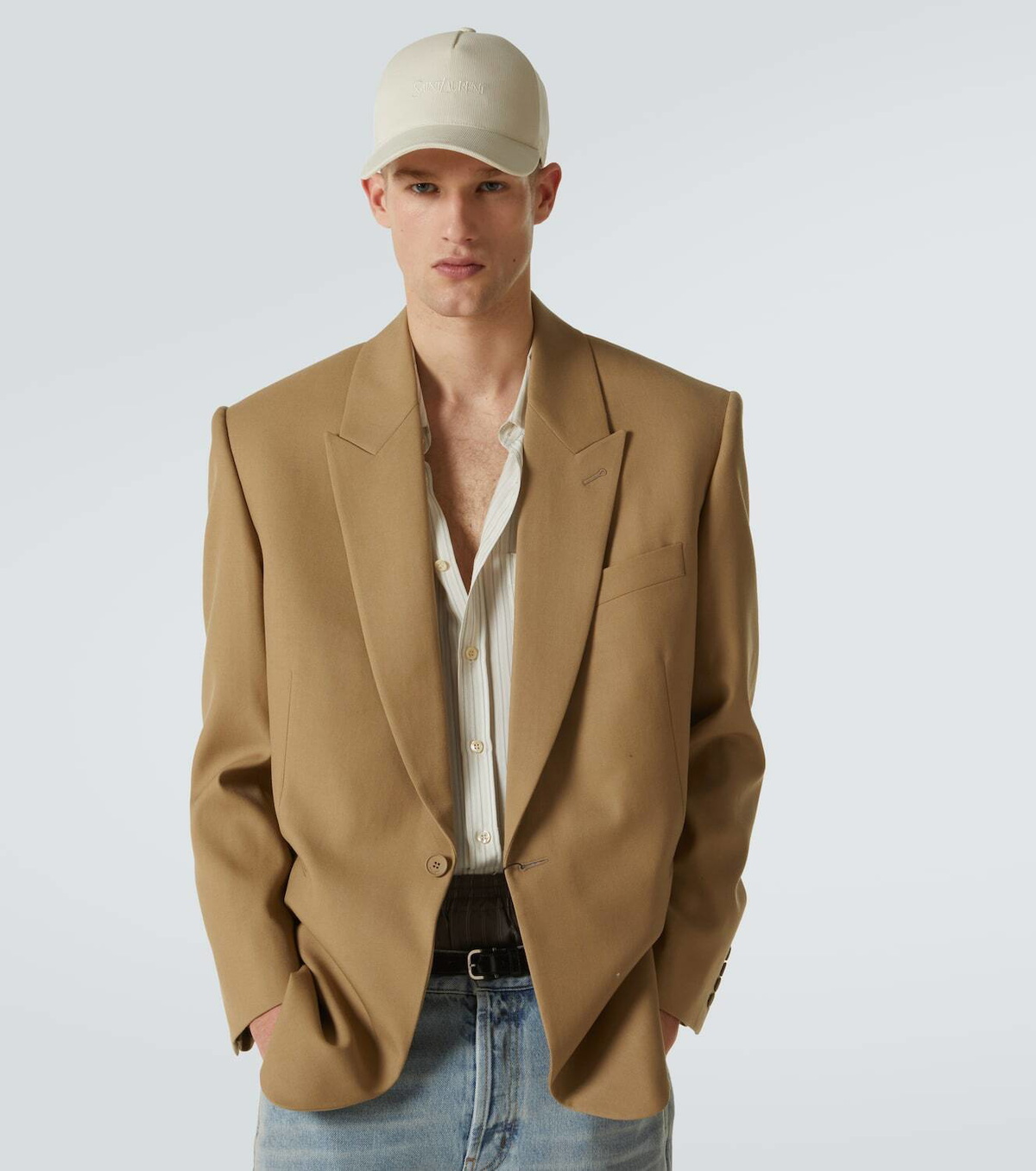 Saint Laurent Cotton corduroy baseball cap