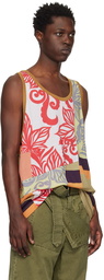 Dries Van Noten Multicolor Paneled Tank Top