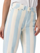 MC2 Saint Barth Woman Light Blue Striped Print Denim Belleville