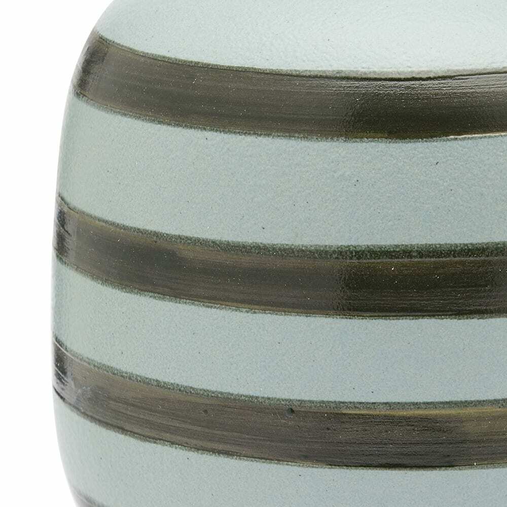 The Conran Shop Hand Painted Stripes Short Vase in Blue