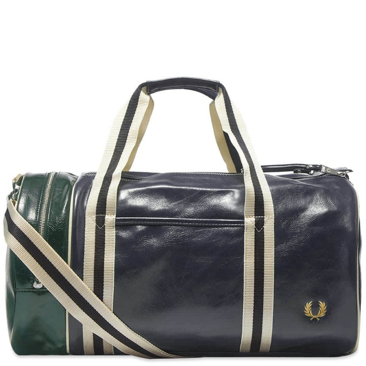 Photo: Fred Perry Authentic Colour Block Classic Barrel Bag