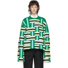 Namacheko Green and Blue Masivie Sweatshirt