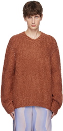 Acne Studios Brown Hand-Knit Sweater