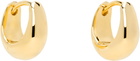 Tom Wood Gold Ice Huggies Earrings