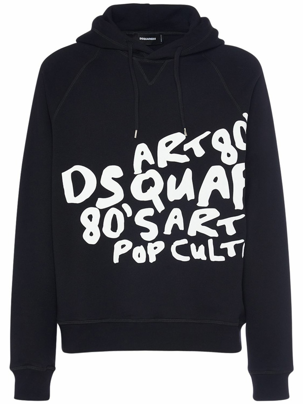 Photo: DSQUARED2 - D2 Pop 80's Printed Cotton Hoodie