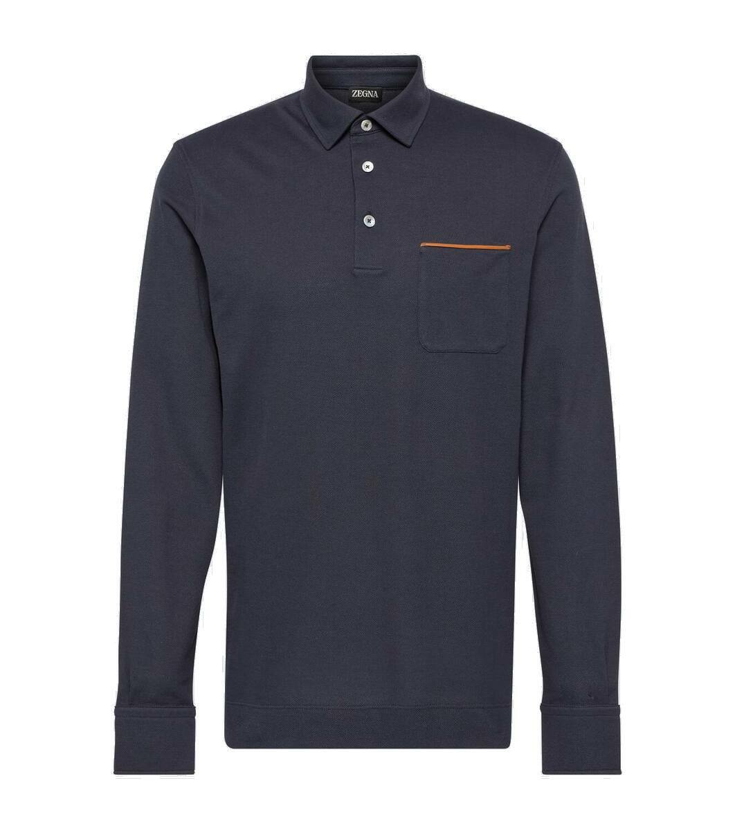 Zegna Men's Polo Regular Fit Brown main image 1