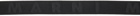 Marni Black Slider Logo Belt