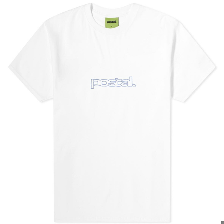Photo: POSTAL Men's Outline Logo T-Shirt in White