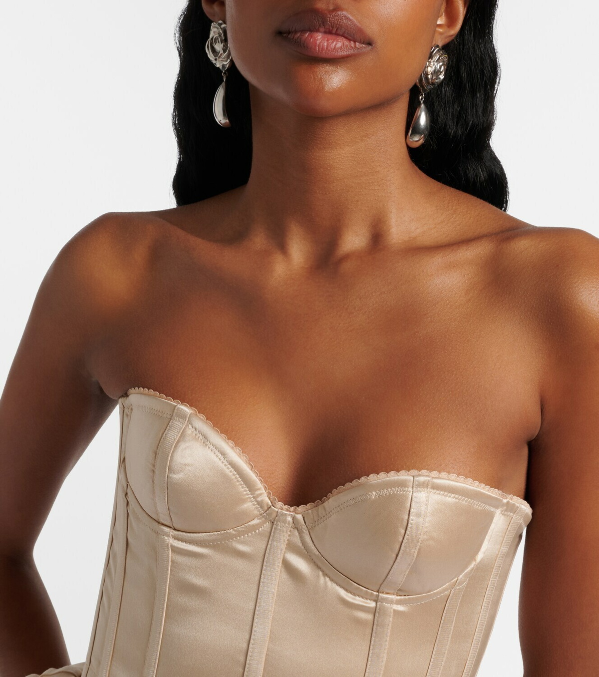 Magda Butrym Silk satin corset